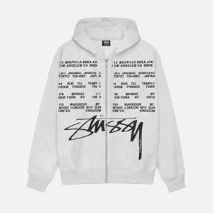 LOCATIONS ZIP HOODIE