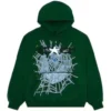 Hunter Green Sp5der Web Hoodie