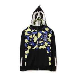 Camouflage Zipper Bape Shark Hoodies