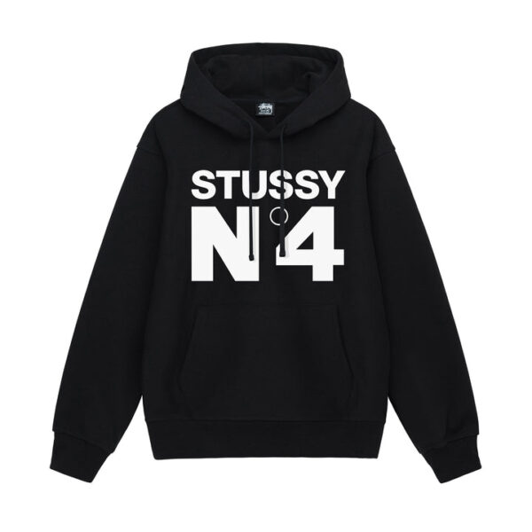 NO.4 HOODIE-BLACK