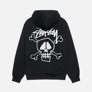 SKULL & BONES HOODIE PIGMENT DYED