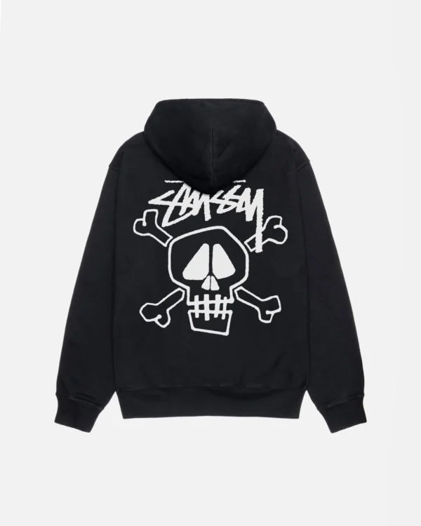 SKULL & BONES HOODIE PIGMENT DYED