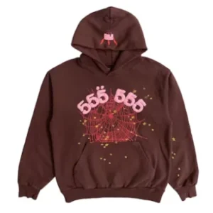 SP5DER ANGEL NUMBER HOODIE BROWN