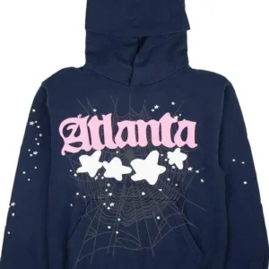 Sp5der Atlanta Navy Hoodie