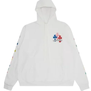 Chrome Hearts Multi Colors White Hoodie