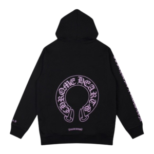 Chrome Hearts Horseshoe Floral Cross Sleeve Hoodie